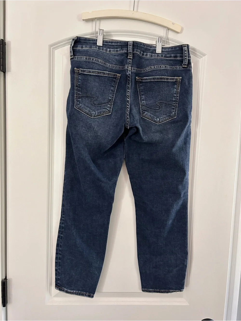 Silver Jeans Women's Suki Skinny Crop Jeans in Dark Indigo